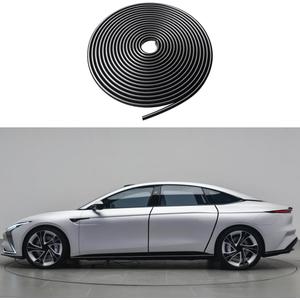 Door Edge Protector,Rubber U-Shaped Groove Edge Protector,Rubber Edge Decorative Seal Protector,1/16.4" U Channel Edge Protector,Suitable for Most Cars(Black/16.4FT/5M)