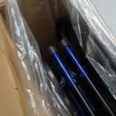 Drive Medical Blue Streak Lightweight Foldable Wheelchair - Enhanced Mobility Support - Durable Construction - Padded Comfort - Swing-Away Leg Rests - Desk Arms - Blue/Black - 18 Inch Seat