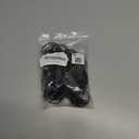 44pcs Curtain Rings with Clips Hooks 1.5 inch Rustproof Matte Metal Stainless Steel Drapery Rings for Tension Rod Bracket Eyelets Decorative Hangers, Vintage Black (1.5" Interior Diameter)