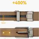 CHAOREN Mens Belt - Mens Ratchet Belt Leather 1 3/8" for Dress Pant - Micro Adjustable Belt Fit Everywhere (36" to 42" Waist Adjustable, Classic Gun Black)