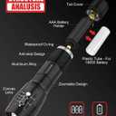 Victoper LED Flashlight 2 Pack, Bright Tactical Torch High Lumens with 5 Modes, Waterproof Zoomable Flash Light for Outdoor, Birthday Gifts for Men, Dorm Room Hiking Camping Essentials Gear for Guys