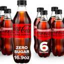 Coke Zero Sugar Diet Soda Soft Drink, 16.9 fl oz, 12 Pack, Best By: AUG 25 2025