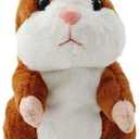 BestLand Plush Interactive Toys PRO Talking Hamster Repeats What You Say Electronic Pet Chatimals Mouse Buddy for Boy and Girl, 5.7 x 3 inches