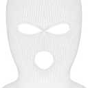 3-Hole Full Face Mask Cover Ski Mask Winter Balaclava Cap Knitted Face Cover for Winter Outdoor Sports