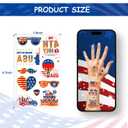 7 x JCFIRE 4th of July Decorations, Temporary Tattoos for Kids Adults, Patriotic Decorations, Fourth of July Accessories, Red White And Blue Party Supplies for Independence Day