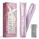 Bikini Trimmer for Women - 2-in-1 Body & Facial Hair Trimmer for Shaving, Wet & Dry Use Cordless Electric Razors for Legs, Underarms, Pubic, Ceramic Blade for Sensitive Skin - No Nicks No Bumps (Cosmic Rose)