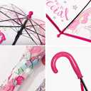 Kids Umbrella Clear Bubble Umbrellas for Rain,Safety Dome Windproof Umbrella for Kid Girls and Boys