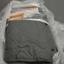 Ameritex Waterproof Dog Bed Cover Pet Blanket for Furniture Bed Couch Sofa Reversible (52x82 Inch (Pack of 1), Grey+dark Grey)