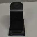 Wireless Charger for Samsung Charging Station with Clock for Samsung Galaxy S25 Ultra/S24 Ultra/Z Flip 7/Fold 6/Bud, 3 in 1 Android Charging Station, Watch Charger for Samsung Galaxy Watch 8/7/6/5Pro (Black)