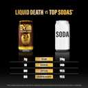 Liquid Death Soda-Flavored Sparkling Water - Rootbeer Wrath, Less Sugar*, Huge Flavor, No Caffeine, No Artificial Sweeteners, 12 Fl Oz (Pack of 12) (EXP 06/29/27)