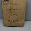Round Toilet Seat, 17 Inch Almond Quiet Close PP Plastic Toilet Cover, Easy Clean Stain Resistant Bathroom Seat with Secure Hinges for Standard Round Toilets