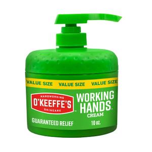 O'Keeffe's Working Hands Hand Cream in a Pumpable Jar for Extreme Dryness  10oz Pump (1 Pack) - Repairing Skincare for Cracked, Dry Hands