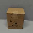 AONEZ Compact Toilet Brush & Holder, Stainless Steel Handle, Space Saving for Storage, Deep Cleaning, Drip-Proof, Easy to Assemble, Nylon Bristles, White & Grey