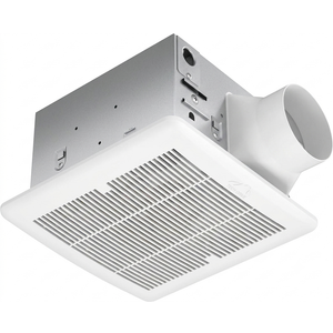 Tech Drive Bathroom fan 110 CFM, 1.2Sone No Attic access Needed Installation,Very Quiet Bath Ventilation and Exhaust Fan, Ceiling Mounted Fan, White Plastic Grille