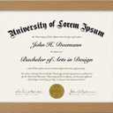 Americanflat 8.5x11 Diploma Frame with Shatter-Resistant Glass - Document Frames with Engineered Wood - Legacy Collection - Certificate Frame for Tabletop and Wall Display - Dark Oak