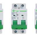 Miniature Circuit Breaker - 3 Pcs 110V/240V MCB DZ47-63 Mini Home Circuit Breaker 2 Pole 20A, AC Solar MCB