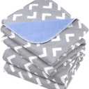 Non-Slip Bed Pads for Incontinence Washable (35" x 52"|2 Pack), Waterproof Bed Pads, Bed Wetting Pads for Bed, Sofa, Floor, Resuable Underpads for Adults, Seniors, Pet (Gray)