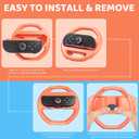 GLDRAM 2pc Steering Wheel Controller Grip for Switch 2 Joycon
