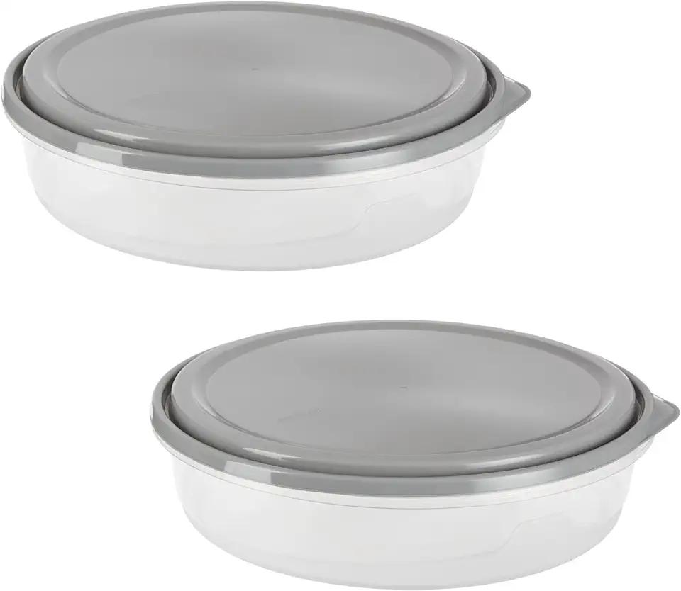 GoodCook EveryWare Extra Large 12 inch Round Container 4 pack, BPA Free