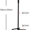 Soonpho 2 Pack 100% Heavy-Duty Steel C-Stand, Pro Photography Light Stand with 3.5'/108cm Extension Arm, Grip Head, Turtle Base for Studio Monolight, Softbox, Reflector, Max Height 10'/305cm Black