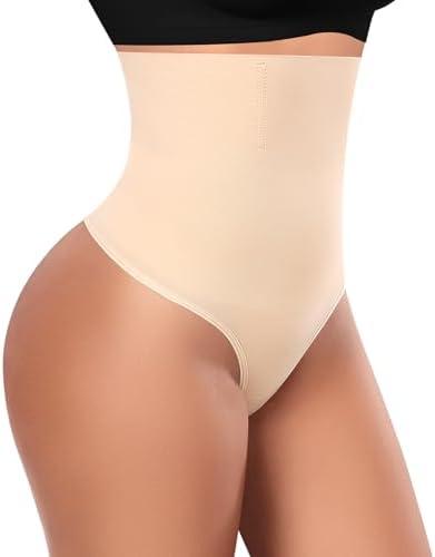 Tummy Control Thong Shapewear for Women High Waisted Body Shaper Panties Shaping Thong Girdle Underwear size M