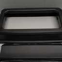 Suncast Commercial Resin Lid with Double Flip Top for 23 Gallon Slim Trash Cans, Snap-On Design for Easy Trash Disposal, Black, Made in The USA