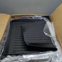 Mixsuper Floor Mats Cargo Liner for Tesla Model Y Juniper 2025 2026, 5 Seat All Weather TPE Material 2 Row Floor Liners and Trunk Mat Set Black