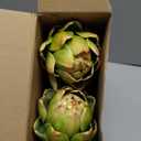 Timgle 6 Pcs Green Artificial Artichokes Fake Vegetables and Fruits for Summer Kitchen Wedding Bowl and Vase Decorations (Large)