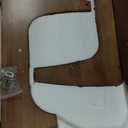 Solid Wooden Modern Triangle Coffee Table: Unique Funky Coffee Tables for Living Room, Oval Mid-Century Irregular Abstract Tea Tables for Patio Office Balcony Bedroom (Walnut, 33" L x 22" W x 16" H)