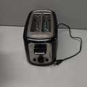 Toastmaster 2-Slice Toaster - Black with Stainless Steel - Kitchen Essential for Sandwich Bread & Breakfast Toast - Toaster with Wide Slots, High Rise Toast Lift & Cool-Touch Exterior