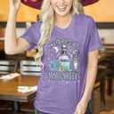 Midnight Margaritas Shirt Women Practical Magic Shirt Witches Short Sleeve Shirt Novelty Graphic Witchy Party Tees, Small 