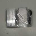 YOIYINI 25Pcs 8oz Mini Square Clear Dessert Cups with Lids and Spoons,Plastic Ice Cream Containers,Fruit Cups with Lid for Party,Disposable Dessert Cups for Fruit,Salads,Cupcakes,Parfait,Pudding