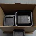 12 inch Bed Risers Heavy Duty, Adjustable Furniture Risers for Bed, Sofa, Table, Chair, Support up to 1500 Lbs (Set of 4, Black)