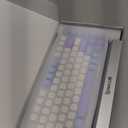 Redragon K681 Wireless Mechanical Keyboard, Gasket Mounted RGB Gaming Keyboard with Volume Knob, MDA-Profile, Pre-Lubed Linear Switches, 81 Keys 75％ Tri-Mode Hot Swappable for PC/ Xbox/ Ps (Periwinkle)