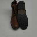 AMAPO Men Oxford Boots, Buckle Dress Boot, Casual Men Boots Lace-Up Side Zipper (14, Brown20707)