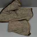 DWR 18x18 Decorative Throw Pillow Cover – Woven Textured Front with Luxurious Dark Khaki Velvet Back, Elegant Welted Trim, Neutral Beige/Brown, Modern Home Décor for Couch, Bed, Chair, Pack of 2