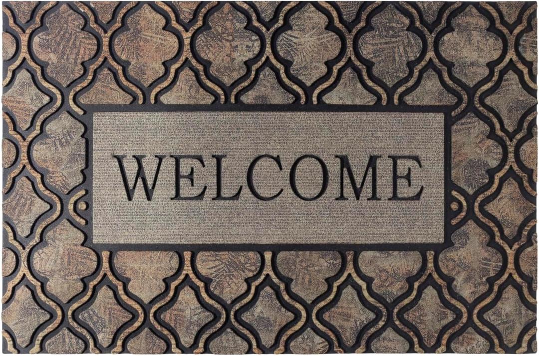 Door mat Non Slip Rubber Back 24x36 Front Door Mat Outside Entrance