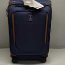 Travelpro Crew Classic Lightweight Softside Expandable Carry on Luggage, 8 Wheel Spinner Suitcase, Men and Women, Carry On 21-Inch, Patriot Blue