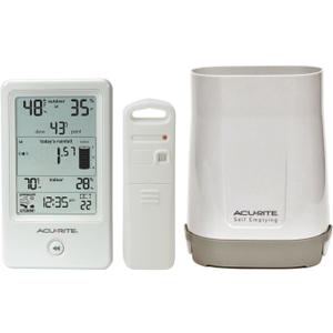AcuRite 01089M Rain Gauge with Thermometer & Humidity