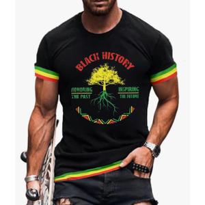 Black History Month Shirt Men Black Lives Matter BLM Leaders Patriotic African American T-Shirt 2XL