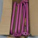 BiJun17 inch Metal Playground Handles, Monkey Bars Indoor Heavy Duty Ceiling Grab Bars for Indoor Outdoor Playgrounds Climbing Frames, Treehouses, and Wall ladders (Pink Set of 6)
