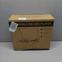 Vinyl Record Player with Speakers Vintage Turntable Vinyls Records Belt-Driven Turntables Support 3-Speed Wireless Playback Headphone AUX RCA Line LP Vinyl Players for Sound Enjoyment Retro Wood Cyan