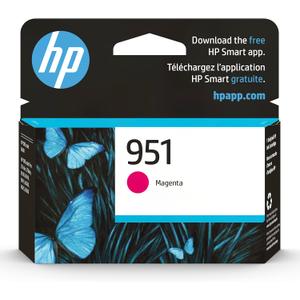 HP 951 Magenta Ink Cartridge | Works with HP OfficeJet 8600, HP OfficeJet Pro 251dw, 276dw, 8100, 8610, 8620, 8630 Series | Eligible for Instant Ink | CN051AN
