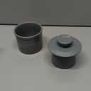 PriorityChef Butter Crock, Ceramic French Butter Dish to Leave On Counter, Light Grey