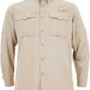 HABIT Men's Fourche Mountain Shirt Long Sleeve River Guide Fishing Shirt - UPF 40+ UV Proections (3X-Large)