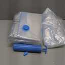 Mega Jumbo XXL Vacuum Storage Bags with Pump, Supersized Compression Space Saver for Comforter, duvet, Bedding, Blanket storage, Vacuum Seal Bags for Clothing, Durable Safe Poly Material