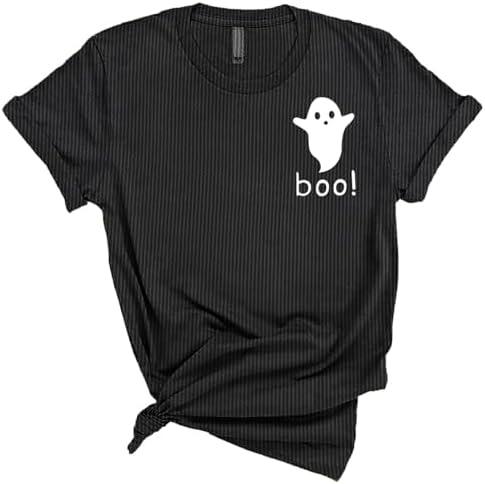 BANGELY Hocus Pocus Halloween Shirts Women Come We Fly Funny Witch Fall Tee Shirt Classic Halloween Movie Tops Brown.XL