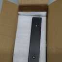 4 Pack Floating Shelf Brackets, 8 inch Heavy Duty Industrial Shelf Bracket, Black Metal L Brackets for Shelves Support DIY(1/5 Inch Thicked) Black