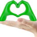 Small Green Decor,Resin Heart Hands Sculpture for Living Room Bedroom Bookshelf Shelves Office Desk Decor,Love Finger Modern Statue for Wedding Decorations,Unique Birthday for Women Girls.