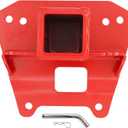 2'' Rear Receiver Hitch for 2014+ Polaris RZR XP 1000 / XP 4 1000 (18 mm) Sockets, Heavy-Duty Steel, Red
